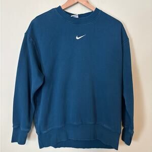 Nike Women's Phoenix Fleece Sweatshirt Small Valerian Blue